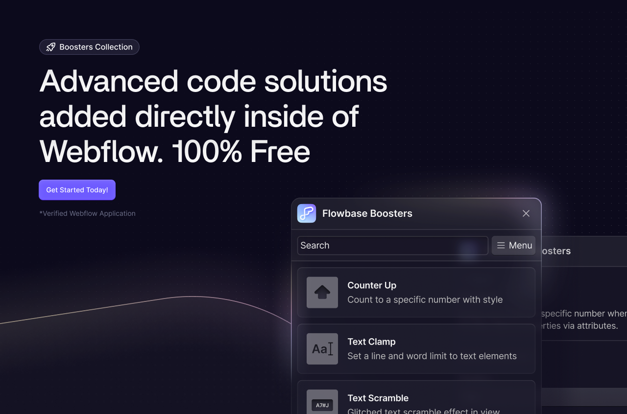 Introducing the Webflow Boosters App
